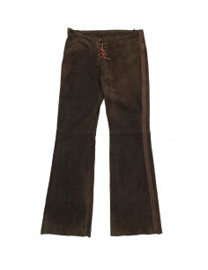 DKNY Jeans women's suede leather trousers