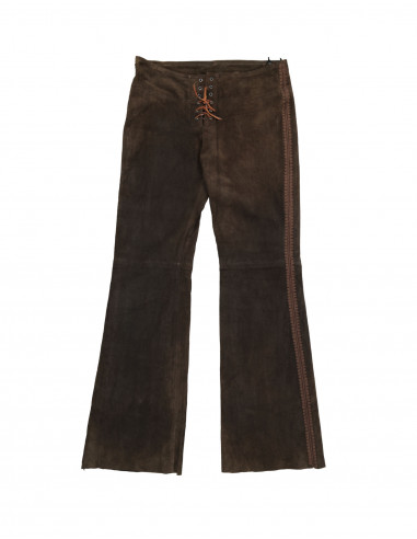 DKNY Jeans women's suede leather trousers