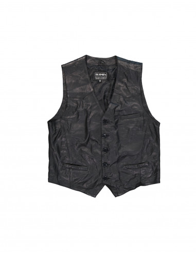 Suomen men's real leather vest