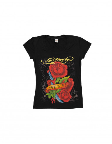 Ed Hardy moteriški marškinėliai