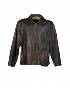 Woodlands men's real leather jacket