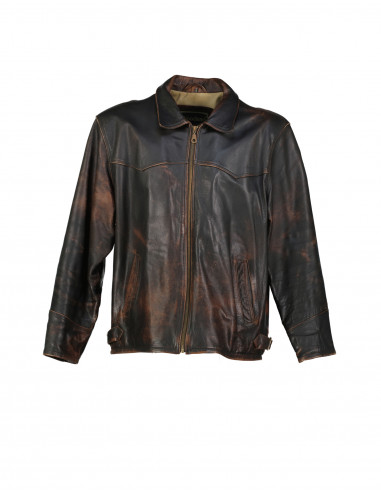 Woodlands men's real leather jacket