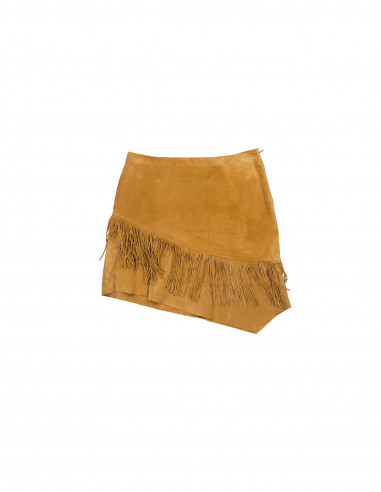 Please women's suede leather skirt