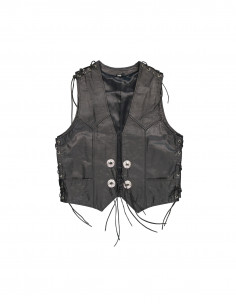 Vintage men's real leather vest