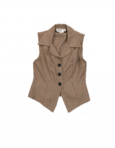 Ecru women's tailored vest