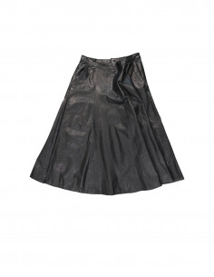 Vintage women's real leather skirt