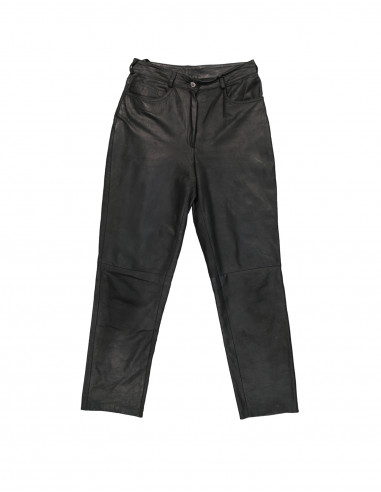 Vintage women's real leather trousers