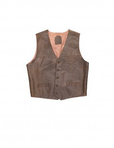 Vintage men's real leather vest