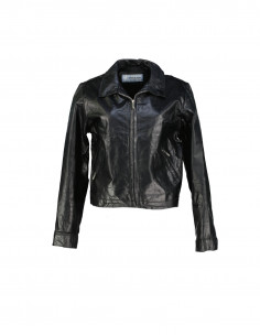 Woman women's real leather jacket