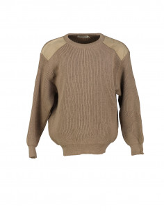 Glenhusky men's wool crew neck sweater