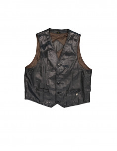 Janbell men's real leather vest