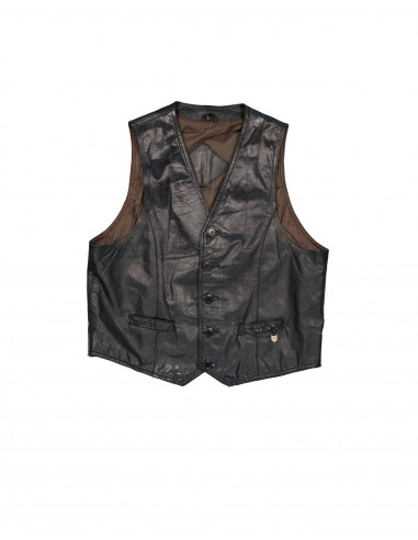 Janbell men's real leather vest