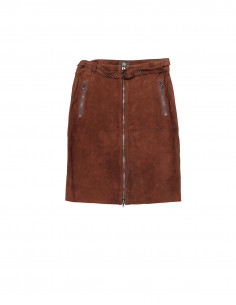 Bogner women's suede leather skirt