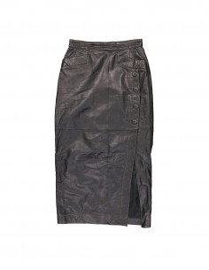 Larry Long women's real leather skirt