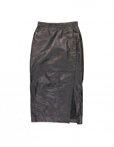 Larry Long women's real leather skirt