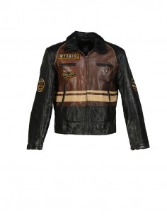 Vintage men's real leather jacket