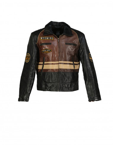 Vintage men's real leather jacket