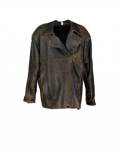 Vintage women's real leather jacket