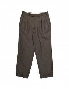 Vintage men's wool pleated trousers