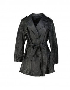 Classic Woman women's real leather coat