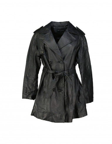 Classic Woman women's real leather coat