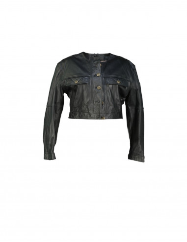 Vintage women's real leather jacket