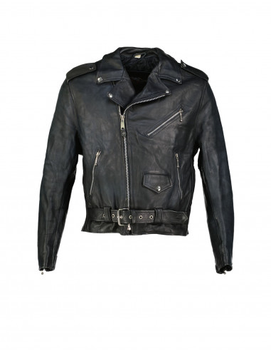 Killgas men's real leather jacket