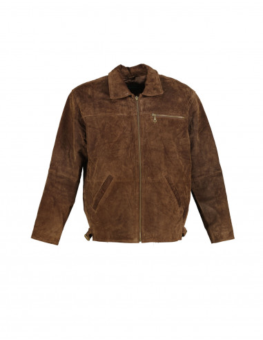 Rivet men's suede leather jacket