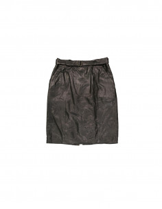 Vintage women's real leather skirt