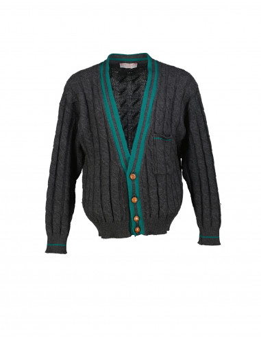 Rene Lezard men's wool cardigan