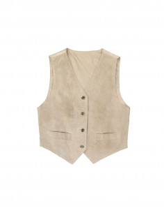 Vintage women's suede leather vest