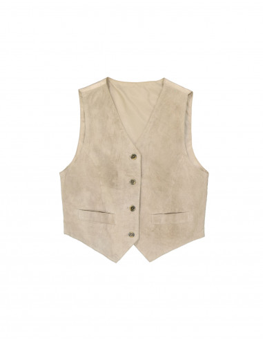 Vintage women's suede leather vest