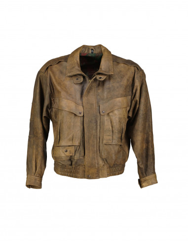 Vintage men's real leather jacket