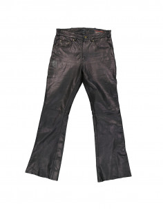 Bikers men's leather trousers