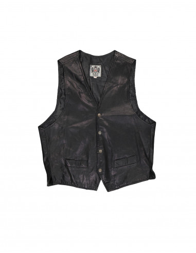 Aba men's leather vest