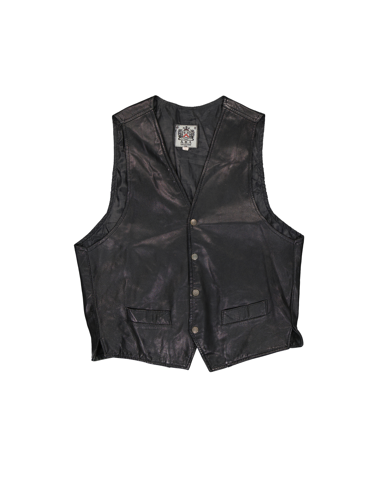 Aba men's leather vest