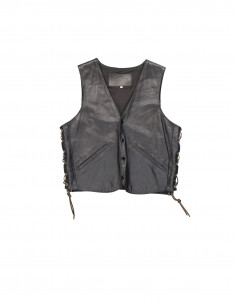 Red-USA-Skin men's real leather vest