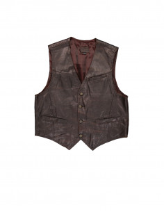 Vintage men's real leather vest