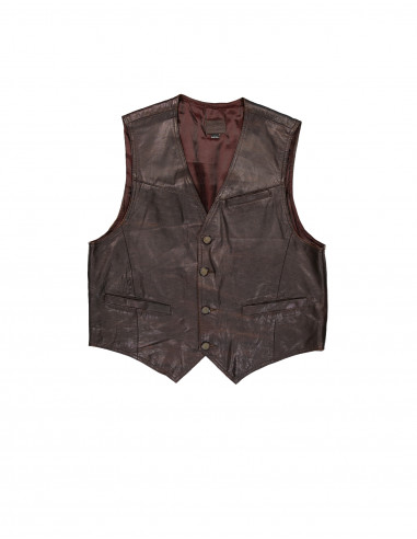 Vintage men's real leather vest