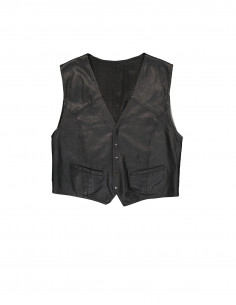 Vintage men's real leather vest