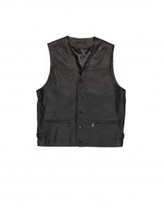 Vintage men's real leather vest