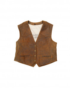 Tomahawk men's real leather vest