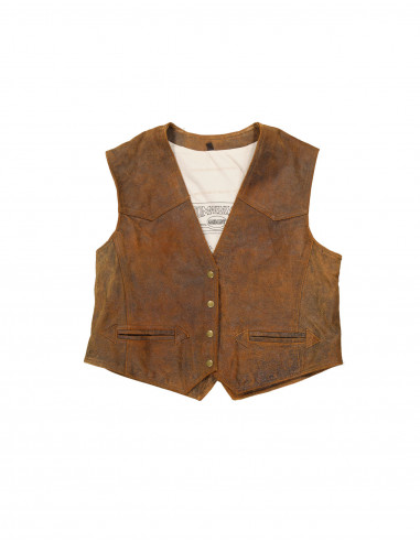 Tomahawk men's real leather vest