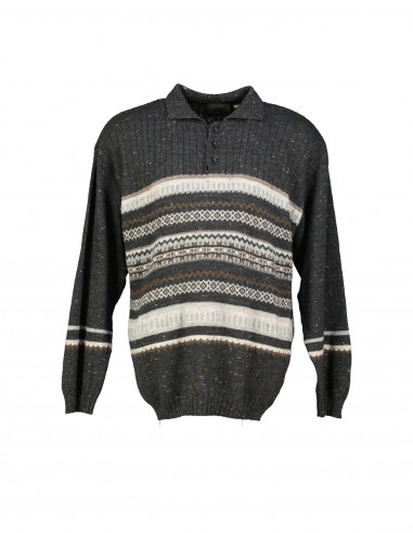 Oneway men's roll neck sweater