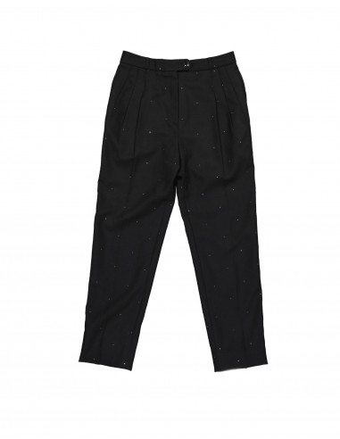 Vintage women's wool pleated trousers