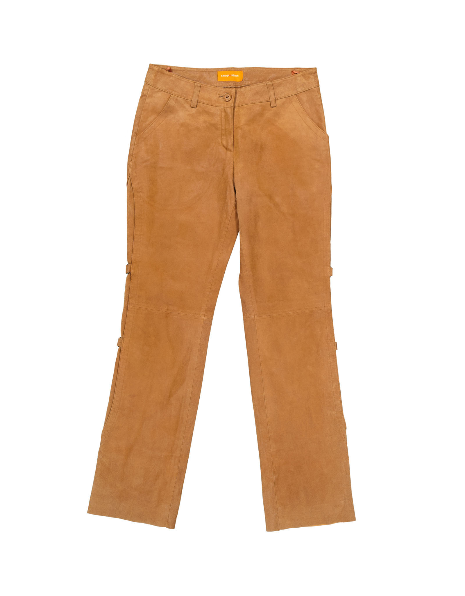 Snap Shot women's suede leather trousers