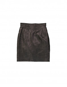 Accordi women's real leather skirt