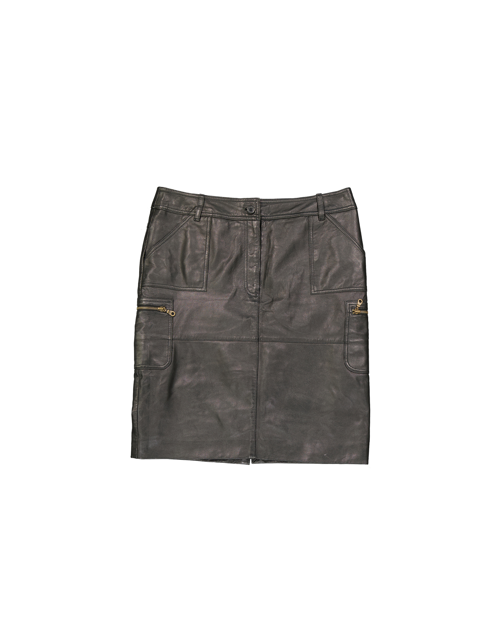 Lanaby's women's real leather skirt