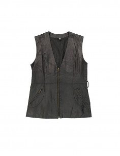 Vintage women's real leather vest