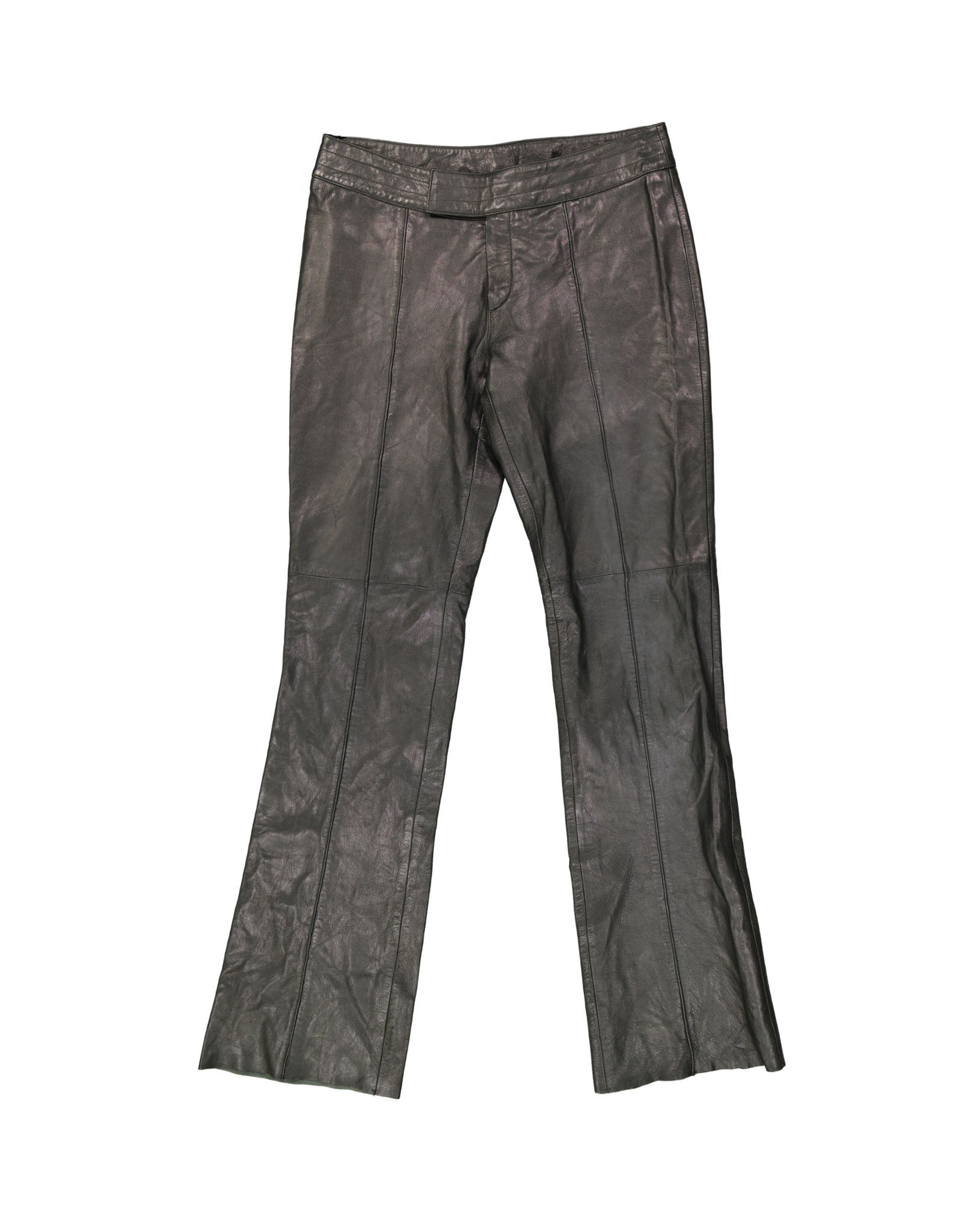 Vintage women's real leather trousers